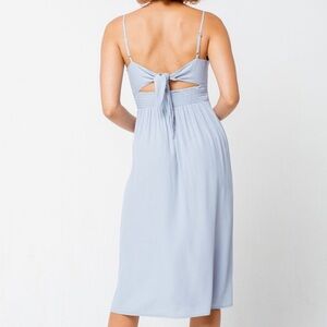 Blue Button-Down Women's Dress